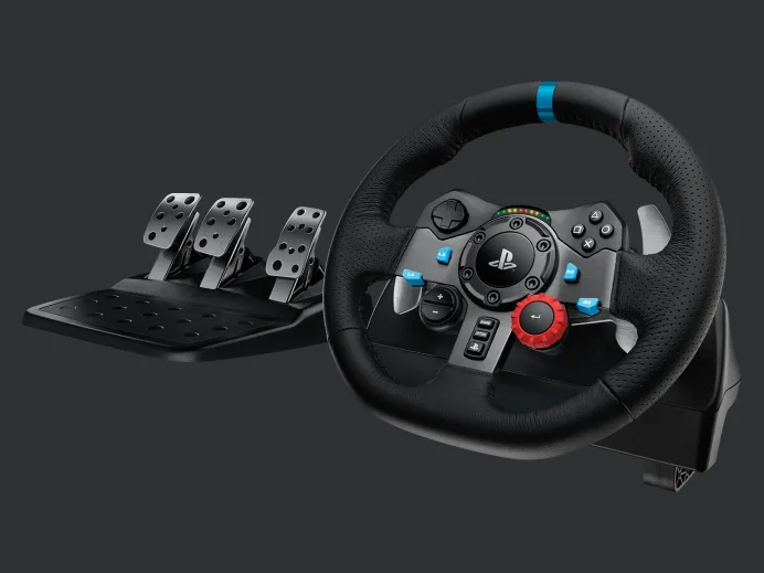 Buy Logitech G29 Driving Force Racing Wheel and Floor Pedals, Real Force  for PS5/PS4/PS3/PC/Mac – Black Online at Best Price In India - Compumise